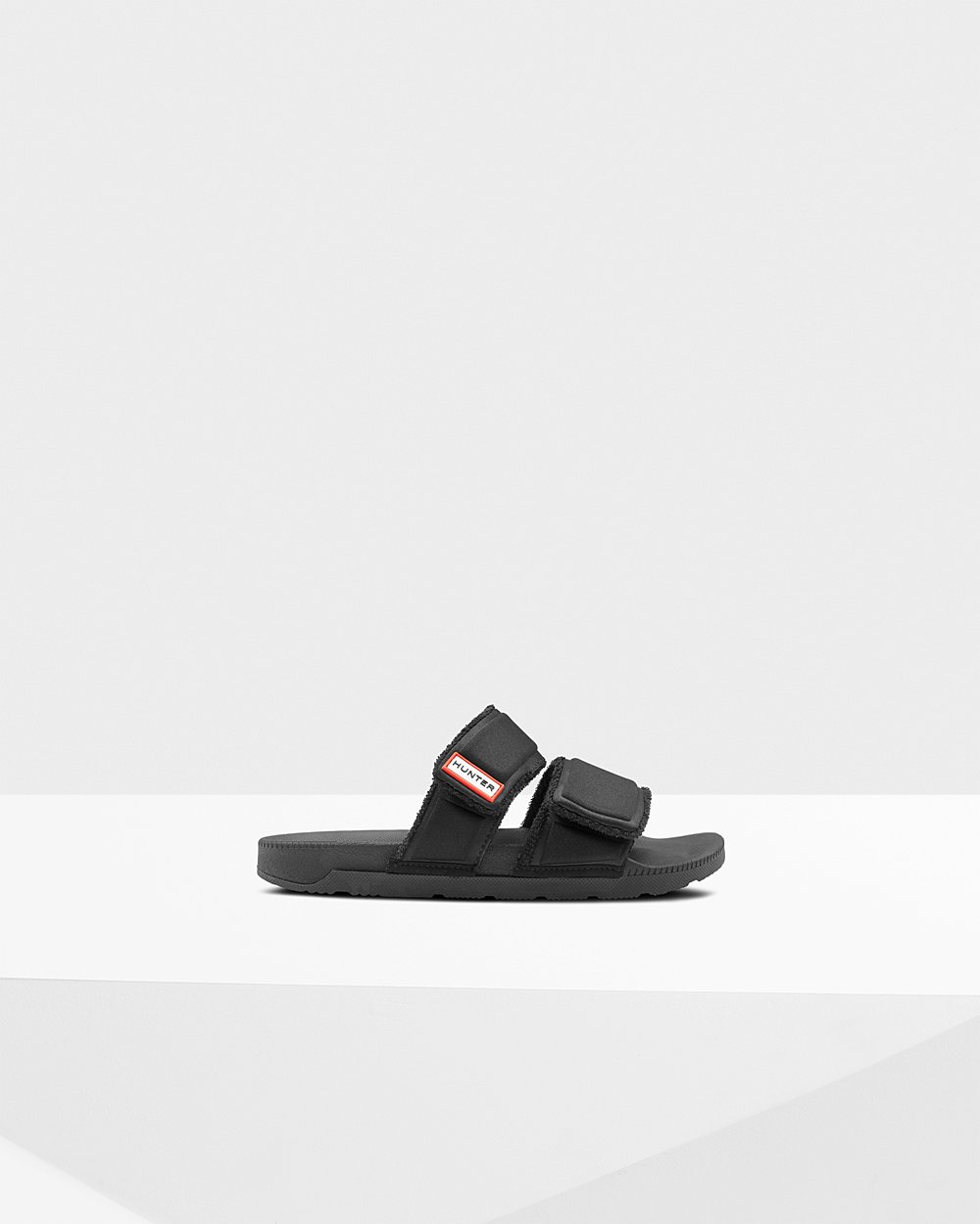 Sandalias Original Double Strap Hunter Mujer - Negros - 034129PQS